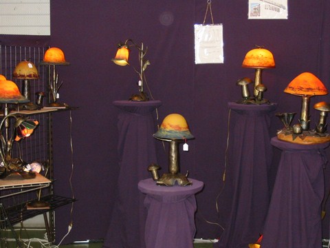 luminaires avec pâte de verre
