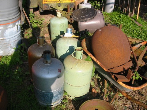 bouteilles de gaz butane