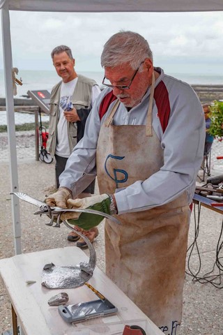 démonstration de sculpture 2018 Yport 76