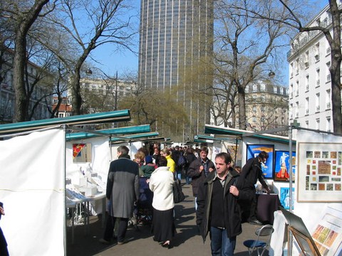 Vues du marché de la création montparnasse